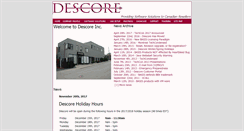 Desktop Screenshot of descore.com