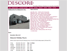 Tablet Screenshot of descore.com
